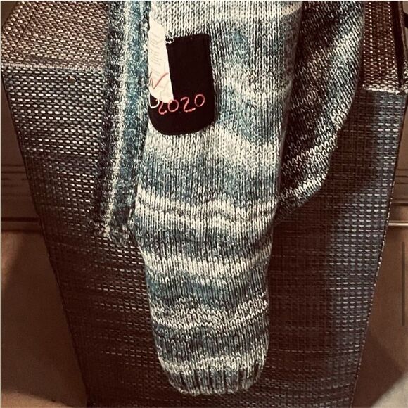 Paul & Shark Sweater - Greg Lauren Blue Sweater - Size Medium - Wool Cardigan - - Picture 8 of 9